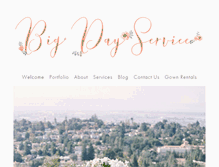 Tablet Screenshot of bigdayservice.com